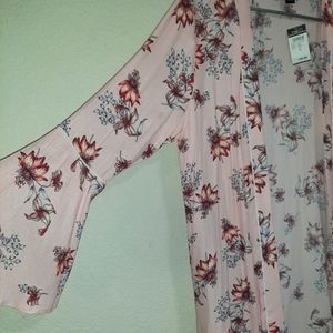 Pink Floral Kimono